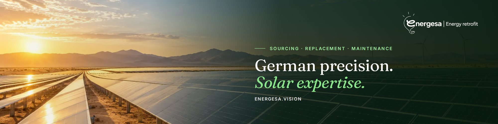 Energesa – German precision. Solar expertise.